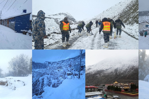 भारी हिमपातले डाँडाकाँडा सेताम्मे (तस्बिरसहित)